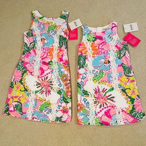 NWT Lilly Pulitzer Nosey Posie Sleeveless Round Neck Shift Mini Dress